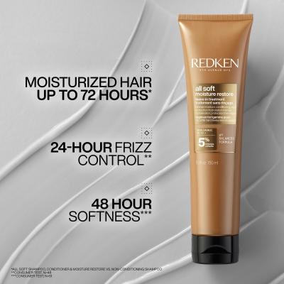 Redken All Soft Moisture Restore Leave-In Treatment Bezoplachová starostlivosť pre ženy 150 ml