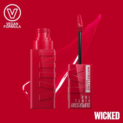 Maybelline Super Stay Vinyl Ink Liquid Rúž pre ženy 4,2 ml Odtieň 50 Wicked