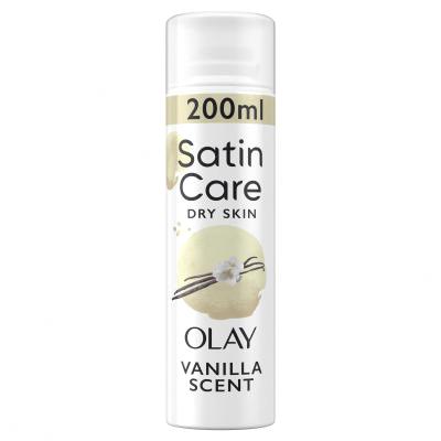 Gillette Satin Care Olay Vanilla Dream Shave Gel Gél na holenie pre ženy 200 ml