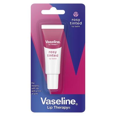 Vaseline Lip Therapy Rosy Tinted Lip Balm Tube Balzam na pery pre ženy 10 g