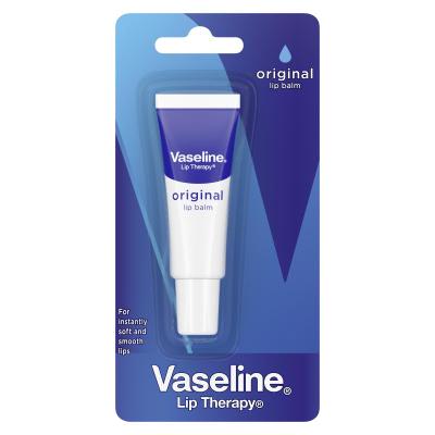 Vaseline Lip Therapy Original Lip Balm Tube Balzam na pery pre ženy 10 g