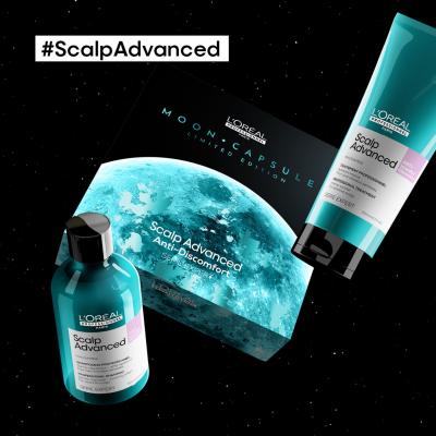 L&#039;Oréal Professionnel Scalp Advanced Moon Capsule Limited Edition Darčeková kazeta šampón Scalp Advanced Professional Shampoo 300 ml + krém na vlasy Scalp Advanced 10-In-1 Professional Cream 200 ml