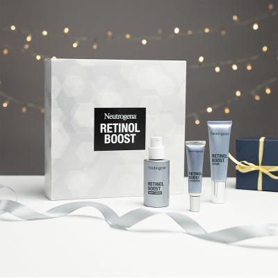 Neutrogena Retinol Boost Darčeková kazeta nočný pleťový krém Retinol Boost Night Cream 50 ml + denné pleťové sérum Retinol Boost Serum 30 ml + očný krém Retinol Boost Eye Cream 15 ml