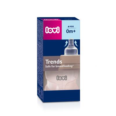 LOVI Trends Bottle 0m+ Pink Dojčenská fľaša pre deti 120 ml