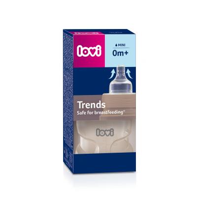 LOVI Trends Bottle 0m+ Beige Dojčenská fľaša pre deti 120 ml