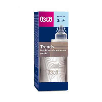 LOVI Trends Trends Bottle 3m+ Dojčenská fľaša pre deti 250 ml