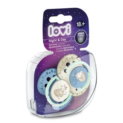 LOVI Night &amp; Day Dynamic Soother Boy 18m+ Cumlík pre deti 2 ks