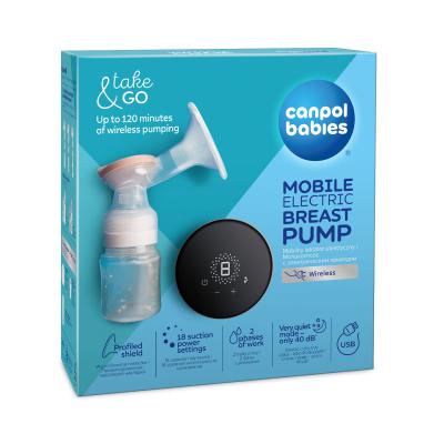 Canpol babies Take &amp; Go Mobile Electric Breast Pump Odsávačka mlieka pre ženy 1 ks