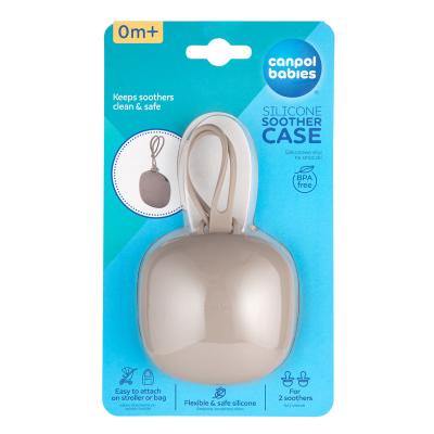 Canpol babies Silicone Soother Case Beige Púzdro na cumlík pre deti 1 ks