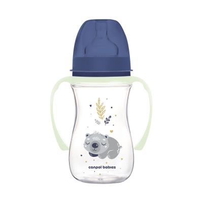 Canpol babies Sleepy Koala Easy Start Anti-Colic Bottle Blue 3m+ Dojčenská fľaša pre deti 240 ml