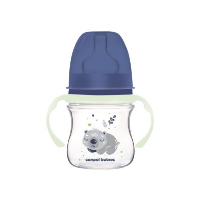 Canpol babies Sleepy Koala Easy Start Anti-Colic Bottle Blue 0m+ Dojčenská fľaša pre deti 120 ml