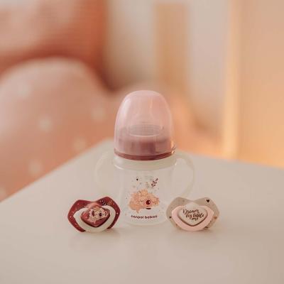 Canpol babies Sleepy Koala Easy Start Anti-Colic Bottle Pink 0m+ Dojčenská fľaša pre deti 120 ml