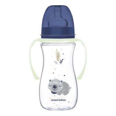 Canpol babies Sleepy Koala Easy Start Anti-Colic Bottle Blue 12m+ Dojčenská fľaša pre deti 300 ml