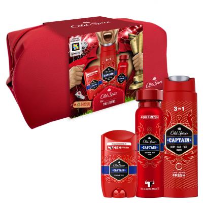 Old Spice Captain Darčeková kazeta deostick 50 ml + sprchovací gél 3v1 250 ml + dezodorant 150 ml + kozmetická taška