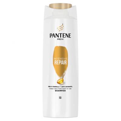 Pantene PRO-V Your Golden Me Time Kit Darčeková kazeta šampón Intensive Repair 250 ml + kondicionér Intensive Repair 200 ml + olej na vlasy Keratín Protect Oil 100 ml + intenzívna starostlivosť na vlasy Serum Shots Intensive Repair 3x15 ml + kozmetická taštička