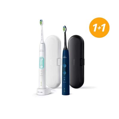 Philips Sonicare 5100 Protective Clean HX6851/34 Darčeková kazeta sonická zubná kefka Sonicare 5100 Protective Clean Navy Blue 1 ks + sonická zubná kefka Sonicare 5100 Protective Clean White 1 ks