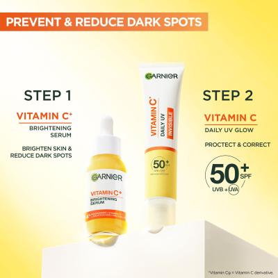 Garnier Skin Naturals Vitamin C Daily UV Invisible SPF50+ Denný pleťový krém pre ženy 40 ml