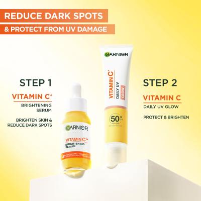 Garnier Skin Naturals Vitamin C Daily UV Glow SPF50+ Denný pleťový krém pre ženy 40 ml