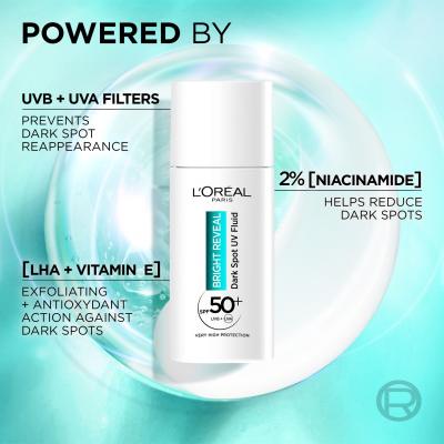 L&#039;Oréal Paris Bright Reveal Dark Spot UV Fluid SPF50+ Denný pleťový krém 50 ml