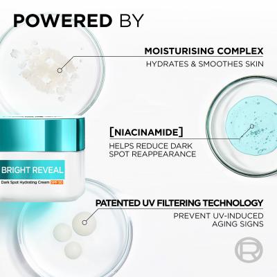 L&#039;Oréal Paris Bright Reveal Dark Spot Hydrating Cream SPF50 Denný pleťový krém 50 ml