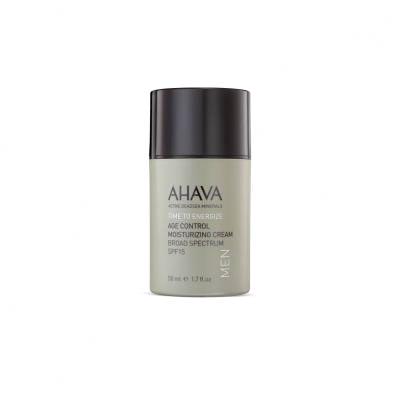 AHAVA Men Time To Energize Darčeková kazeta pleťový krém Age Control Moisturizing Cream 50 ml + sprchovací gél Mineral Shower Gel 100 ml + krém na ruky Mineral Hand Cream 100 ml + kozmetická taštička