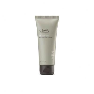 AHAVA Men Time To Energize Darčeková kazeta pleťový krém Age Control Moisturizing Cream 50 ml + sprchovací gél Mineral Shower Gel 100 ml + krém na ruky Mineral Hand Cream 100 ml + kozmetická taštička