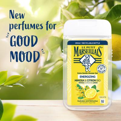 Le Petit Marseillais Extra Gentle Shower Gel Mimosa &amp; Bio Lemon Sprchovací gél 250 ml