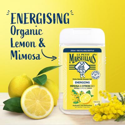 Le Petit Marseillais Extra Gentle Shower Gel Mimosa &amp; Bio Lemon Sprchovací gél 250 ml