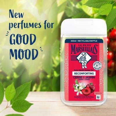 Le Petit Marseillais Extra Gentle Shower Gel Cherry &amp; Jasmin Sprchovací gél 250 ml