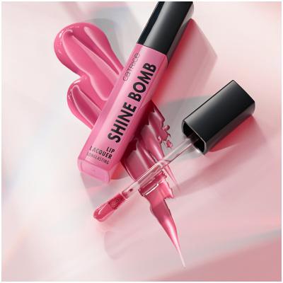 Catrice Shine Bomb Lip Lacquer Rúž pre ženy 3 ml Odtieň 060 Pinky Promise