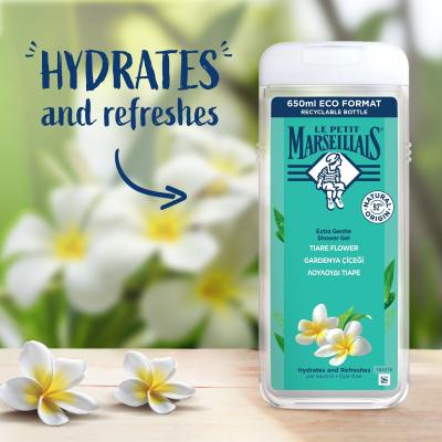 Le Petit Marseillais Extra Gentle Shower Gel Tiaré Flower Sprchovací gél 650 ml