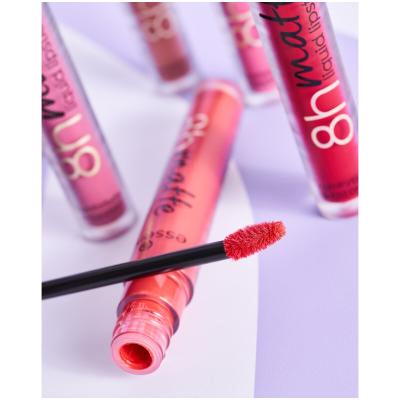 Essence 8h Matte Liquid Lipstick Rúž pre ženy 2,5 ml Odtieň 09 Fiery Red