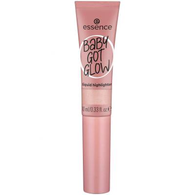 Essence Baby Got Glow Liquid Highlighter Rozjasňovač pre ženy 10 ml Odtieň 20 Rose And Shine