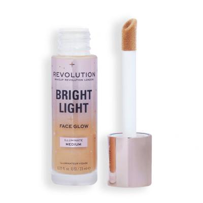 Makeup Revolution London Bright Light Face Glow Make-up pre ženy 23 ml Odstín Illuminate Medium