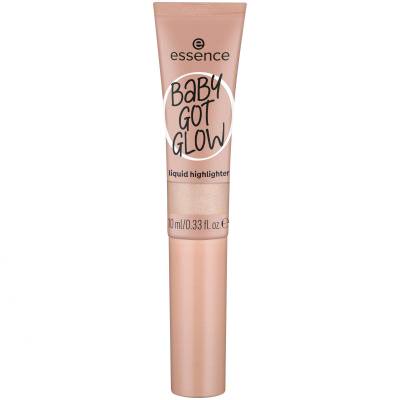 Essence Baby Got Glow Liquid Highlighter Rozjasňovač pre ženy 10 ml Odtieň 10 Sassy In Silk