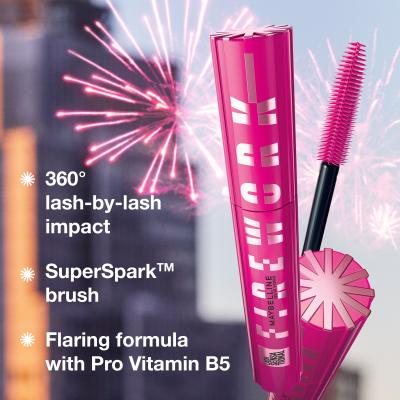 Maybelline Lash Sensational Firework Špirála pre ženy 10 ml Odtieň Black