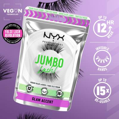 NYX Professional Makeup Jumbo Lash! Glam Accent Umelé mihalnice pre ženy 1 ks