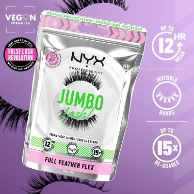 NYX Professional Makeup Jumbo Lash! Full Feather Flex Umelé mihalnice pre ženy 1 ks