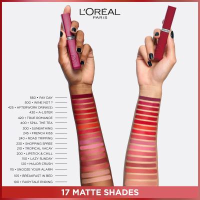 L&#039;Oréal Paris Infaillible Matte Resistance Lipstick Rúž pre ženy 5 ml Odtieň 601 Worth It