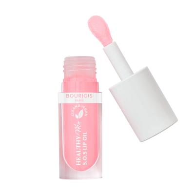 BOURJOIS Paris Healthy Mix Clean &amp; Vegan S.O.S Lip Oil Olej na pery pre ženy 4,5 ml Odtieň 1 Douceur De Rose