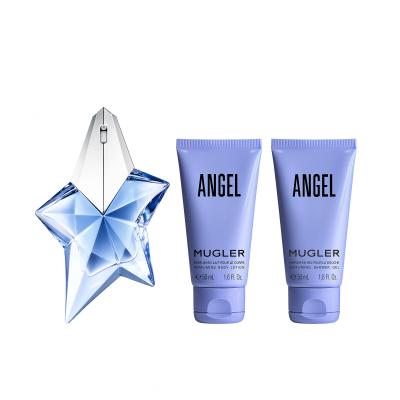 Mugler Angel SET2 Darčeková kazeta parfumovaná voda 25 ml + telové mlieko 50 ml + sprchovací gél 50 ml