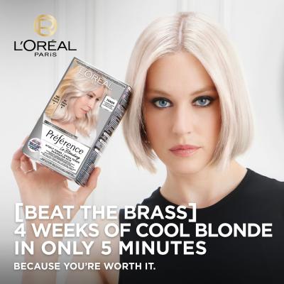 L&#039;Oréal Paris Préférence Le Blonding Toner Farba na vlasy pre ženy 60 ml Odtieň Platinum Ice poškodená krabička