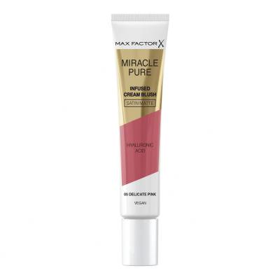 Max Factor Miracle Pure Infused Cream Blush Lícenka pre ženy 15 ml Odtieň 05 Delicate Pink