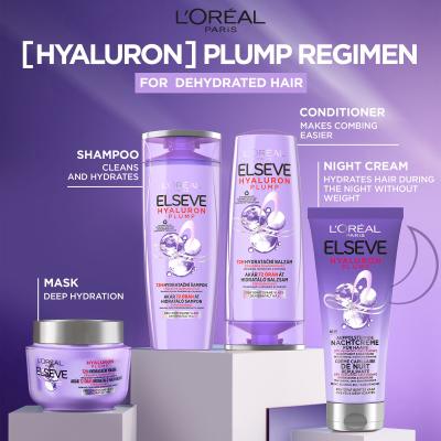 L&#039;Oréal Paris Elseve Hyaluron Plump Night Cream Maska na vlasy pre ženy 200 ml