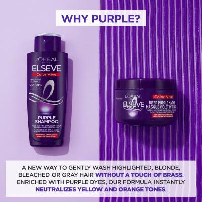 L&#039;Oréal Paris Elseve Color-Vive Deep Purple Mask Maska na vlasy pre ženy 250 ml