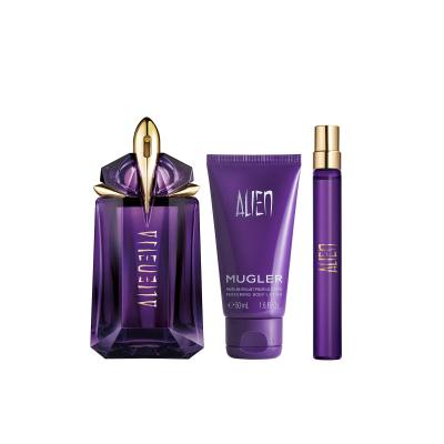 Mugler Alien Darčeková kazeta parfumovaná voda 60 ml + telové mlieko 50 ml + parfumovaná voda 10 ml