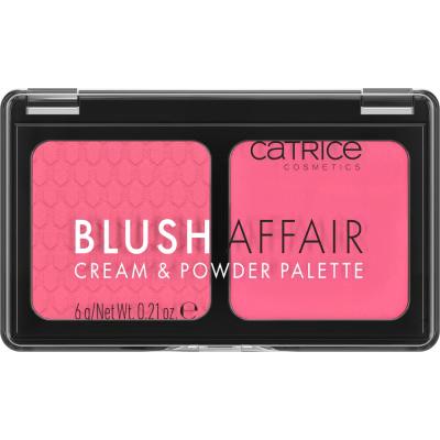 Catrice Blush Affair Cream &amp; Powder Palette Lícenka pre ženy 6 g Odtieň 020 Pleasing Pink