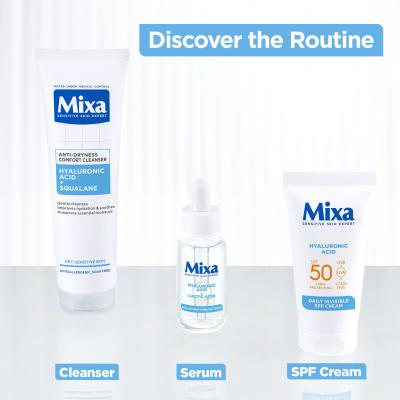 Mixa Hyaluronic Acid + Squalane Anti-Dryness Comfort Cleanser Čistiaci gél pre ženy 150 ml