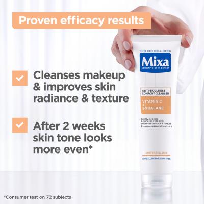 Mixa Vitamin C+ Squalane Anti-Dullness Comfort Cleanser Čistiaci gél 150 ml