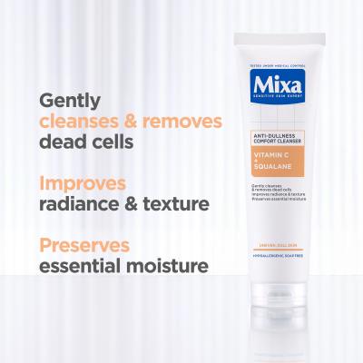 Mixa Vitamin C+ Squalane Anti-Dullness Comfort Cleanser Čistiaci gél 150 ml